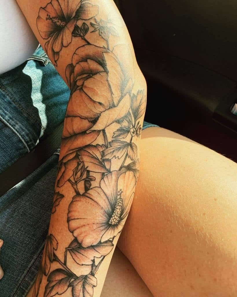 Choosing Flower Sleeve Tattoo