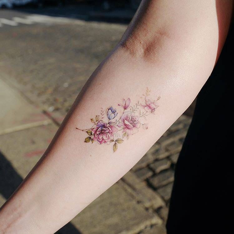 Flower Bouquet Tattoo Designs And Meanings Explained