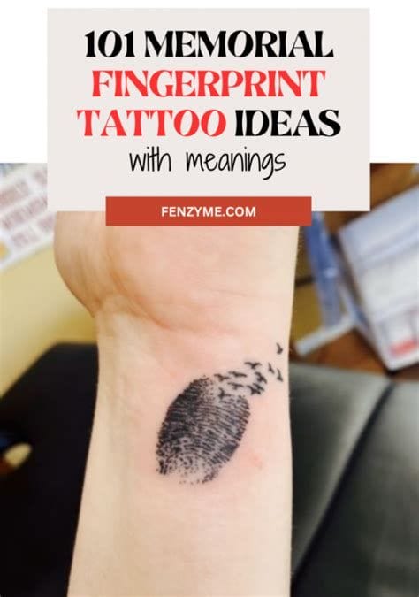 Memorial Fingerprint Tattoo Designs Meaning & Inspiration