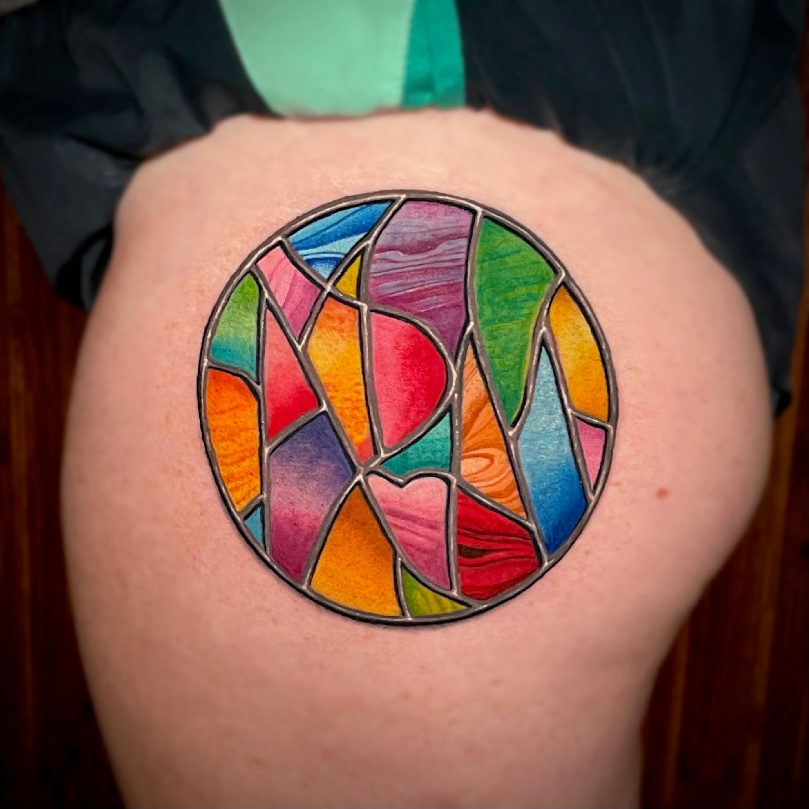 Stained Glass Window Tattoo Designs