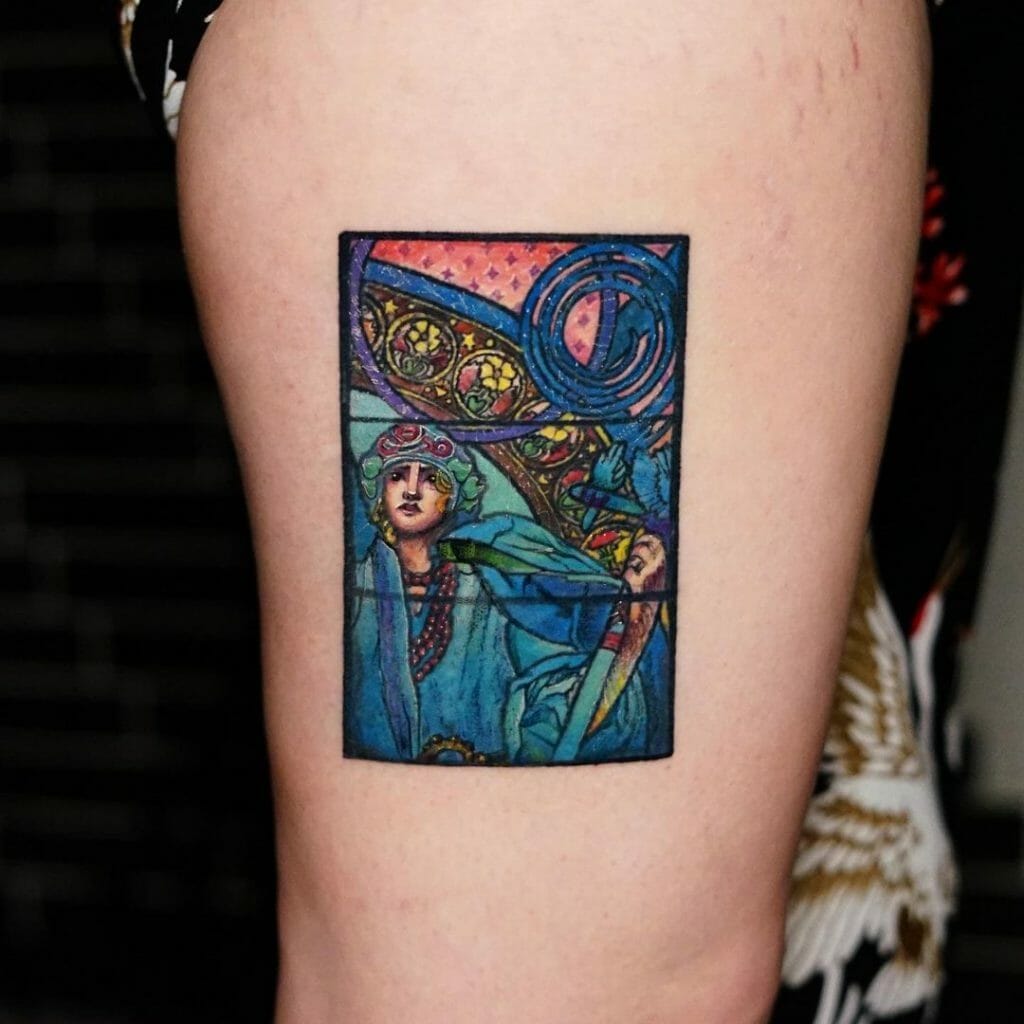 Stained Glass Window Tattoo